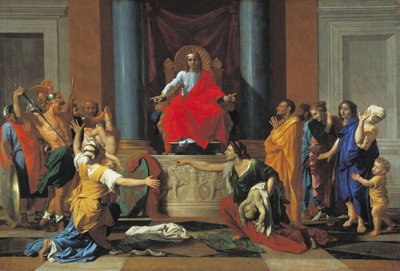 Das Urteil Salomos, 1649 von Nicolas Poussin